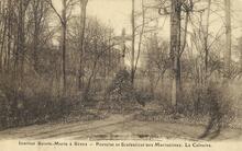 Il y avait un Calvaire dans le parc de l’institut Sainte-Marie. 